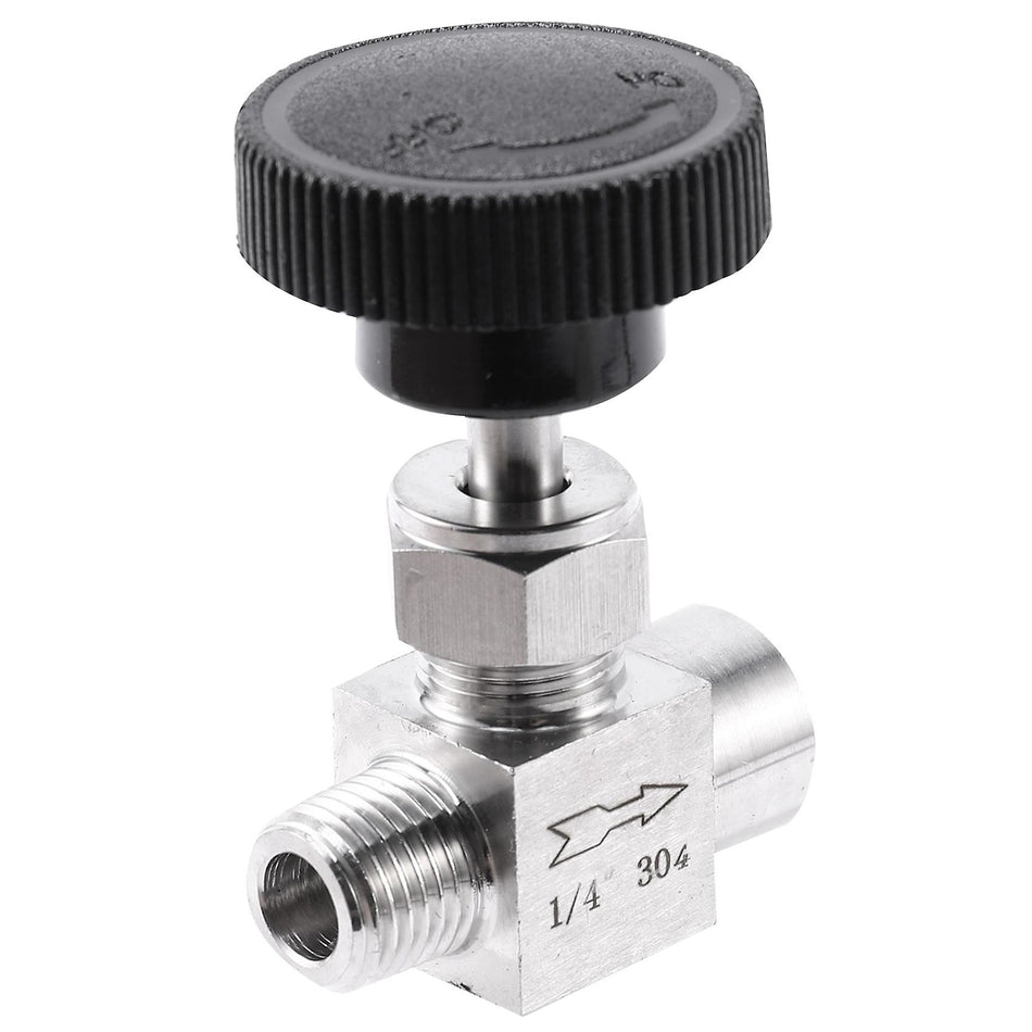 NIMBUS Stainless Steel Needle Valve 1/4" For Pressure Control (No Fittings)