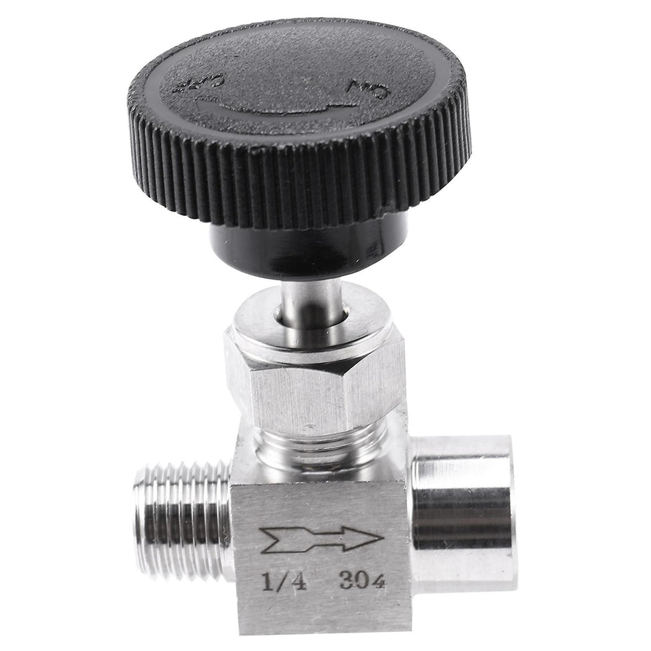 NIMBUS Stainless Steel Needle Valve 1/4" For Pressure Control (No Fittings)