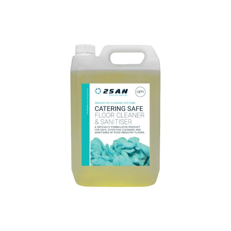 2SAN Catering Safe Floor Cleaner & Sanitiser 5L 0271 x2