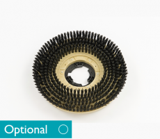 Truvox (Orbis Battery Scrubber) Accessories - OBS 35cm Black polypropylene brush with clutch plate