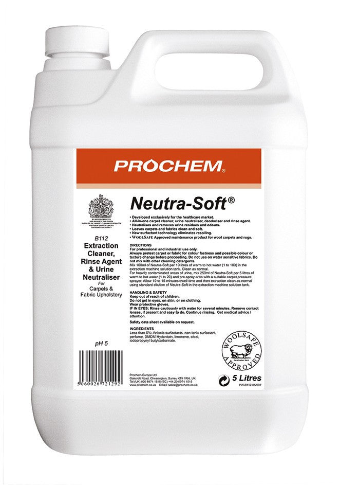 NIMBUS | Prochem B112-05 Neutra-Soft 5 Litre | Chemicals, Deodorisers, Deodorisers & Sanitisers, Multibuy, Prochem, prochem chemicals, | Prochem