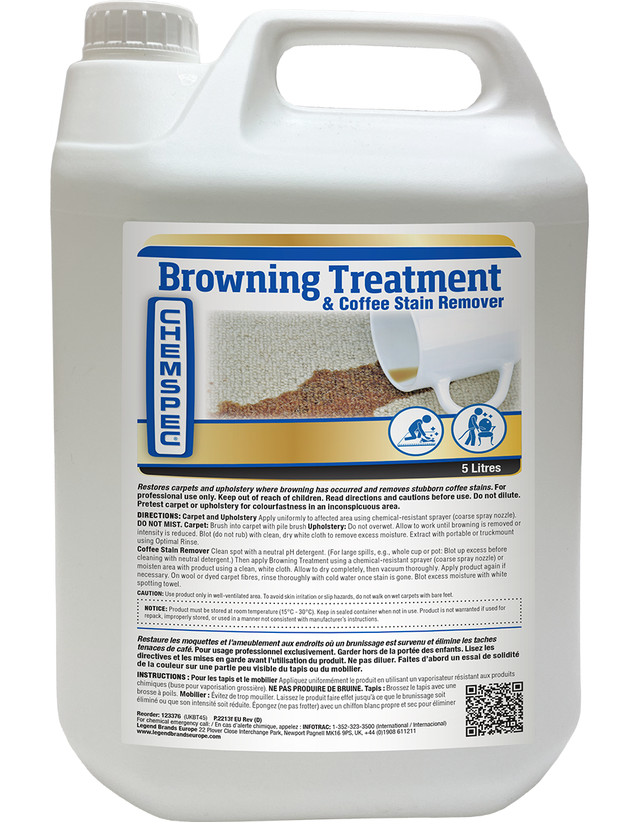 NIMBUS | Chemspec Browning Treatment/Coffee Stain Remover 5L C-Ukbt4G | Chemicals, Chemspec, Chemspec Chemicals, Legend Brands Europe, Multibuy, remove stain, | CHEMSPEC