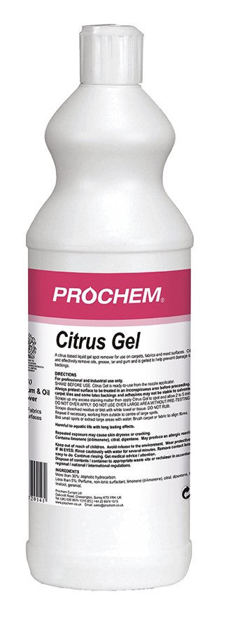 NIMBUS | Prochem E840-01 Citrus Gel 1 Litre | Chemicals, Multibuy, Problem Solvers, Prochem, prochem chemicals, Spot & Stain Removers, Stain Removers, | Prochem