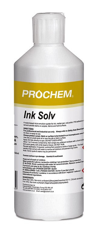 NIMBUS | Prochem E848-01 Ink Solv 500ml | Chemicals, Multibuy, Prochem, prochem chemicals, Spot & Stain Removers, Stain Removers, | Prochem