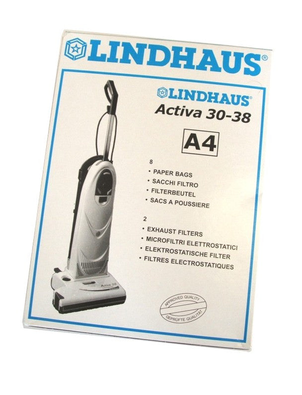 NIMBUS | Lindhaus A4 Dynamic LH3303 Pack of 8 paper vacuum bags | Lindhaus, Prochem, Type_Accessories, Vacuum Cleaners, | All Accessories