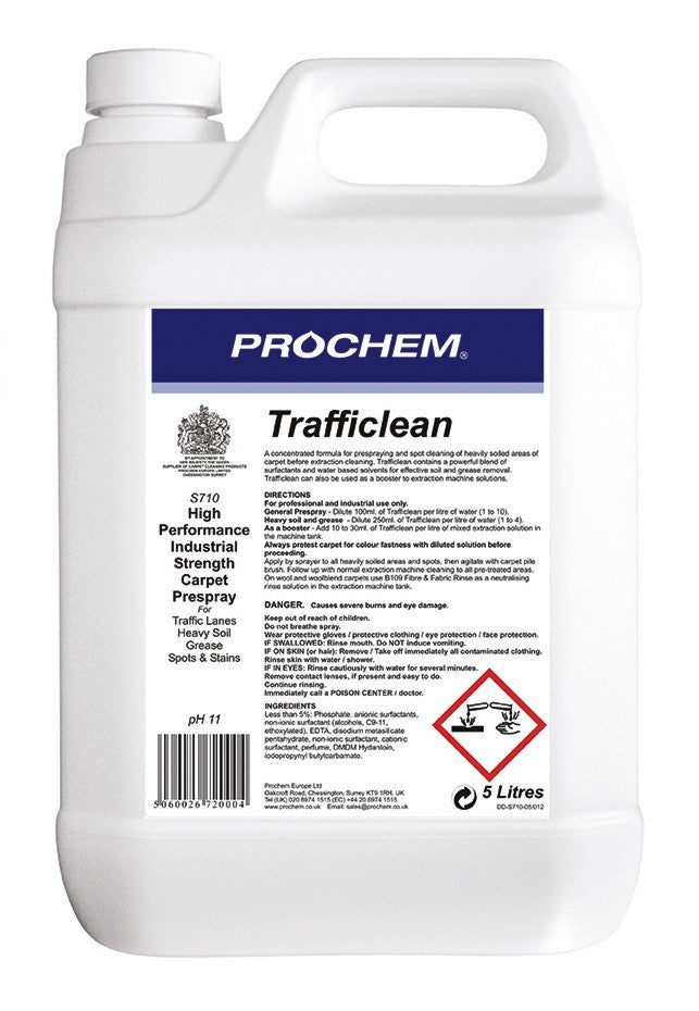 NIMBUS | Prochem S710-05 Trafficlean 5 Litre | Carpet Presprays & Traffic Lane Cleaners, Chemicals, Multibuy, Pre-Sprays, Prochem, prochem chemicals, | Prochem